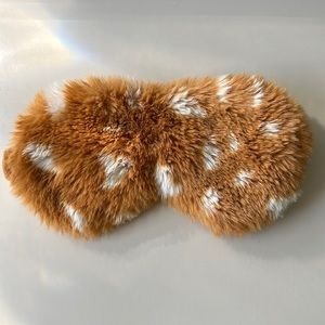Anthropologie Sophie Faux Fur Eye Mask